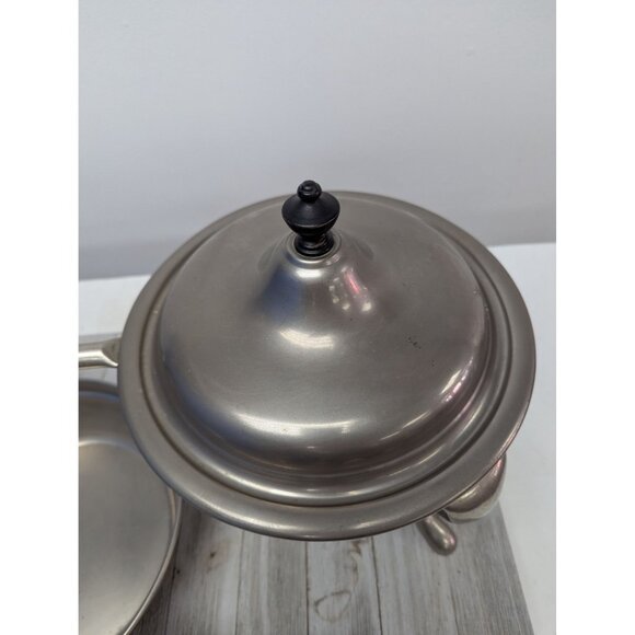 Vintage Manning Bowman Chafing Dishes With Lid Insert Dish And Stand Marked - Picture 5 of 12